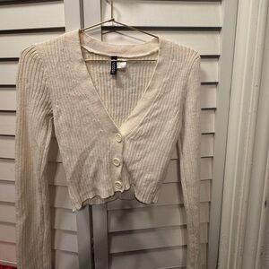 Divided Cream Knit Cardigan